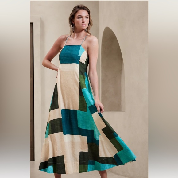 Banana Republic Dresses & Skirts - NWT BANANA REPUBLIC SQUARE-NECK MAXI DRESS